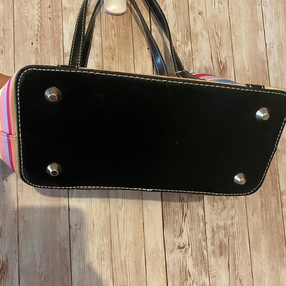 Kate Spade Vintage small bag, stripes purse, mini bag Y2K retro pink blue yellow - Picture 7 of 11